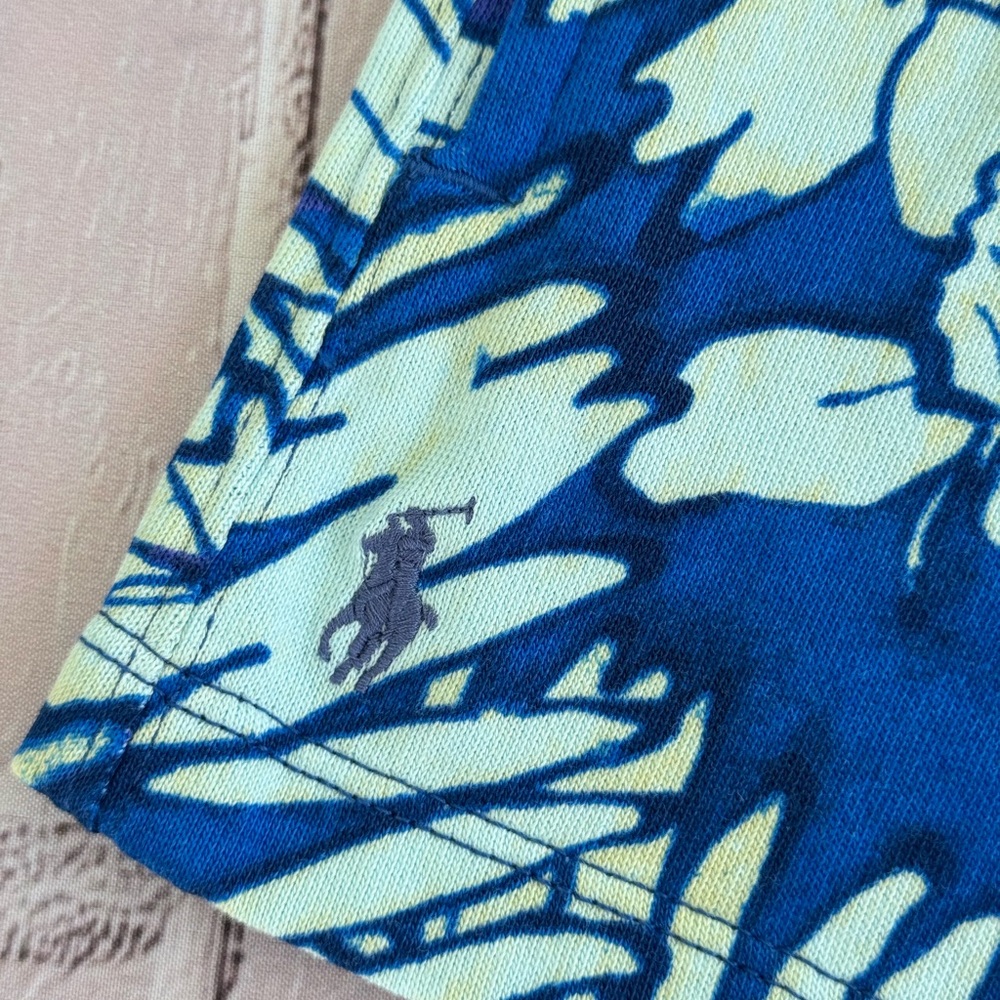 Polo Ralph Lauren Girls Tropical Print Spa Terry Shorts Blue Size M (8-10) NWT - Picture 3 of 8